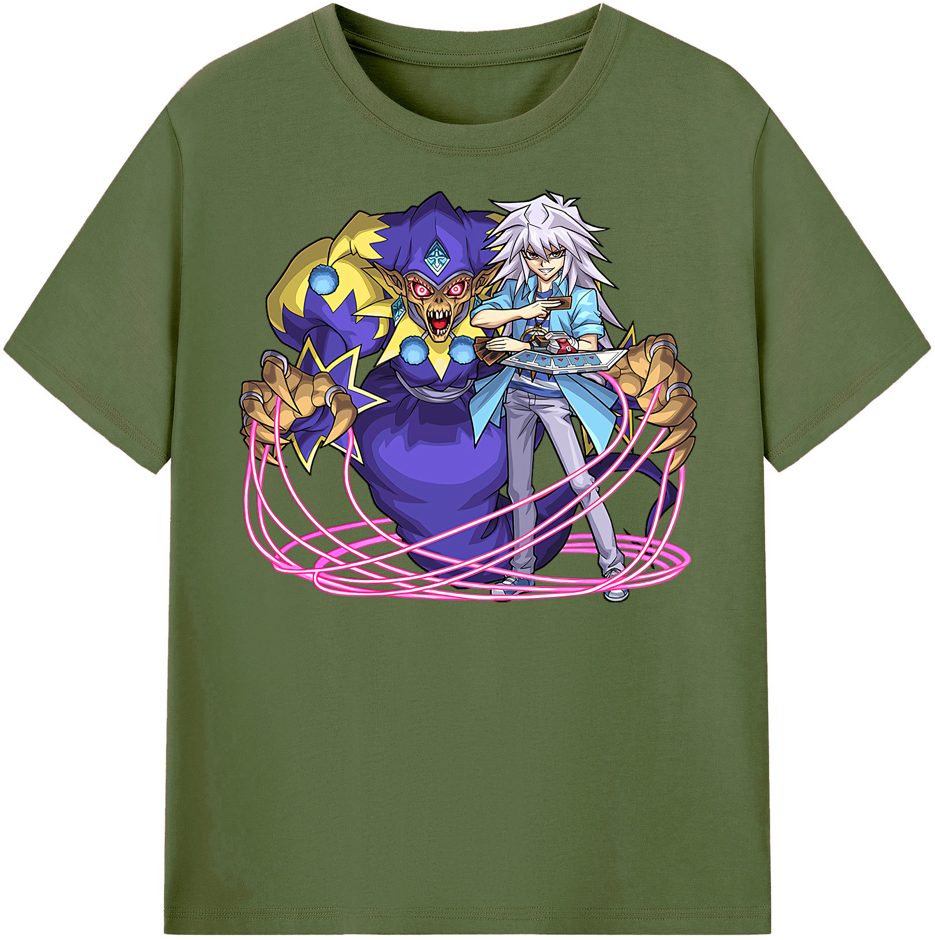 （画像用） 遊☆戯☆王 Yu-Gi-Oh! 綿100％半袖Tシャツ（フロントプリント）